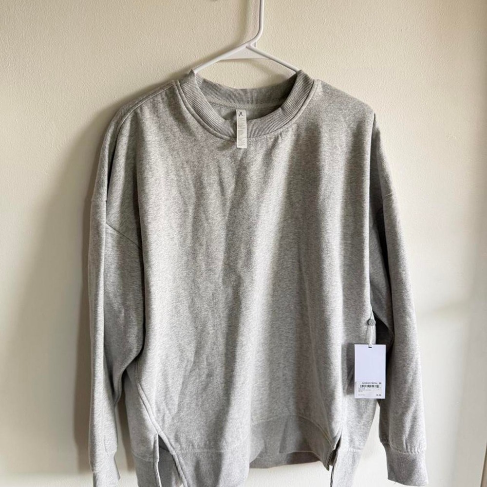Zella Oversized Crewneck Sweatshirt in Gray